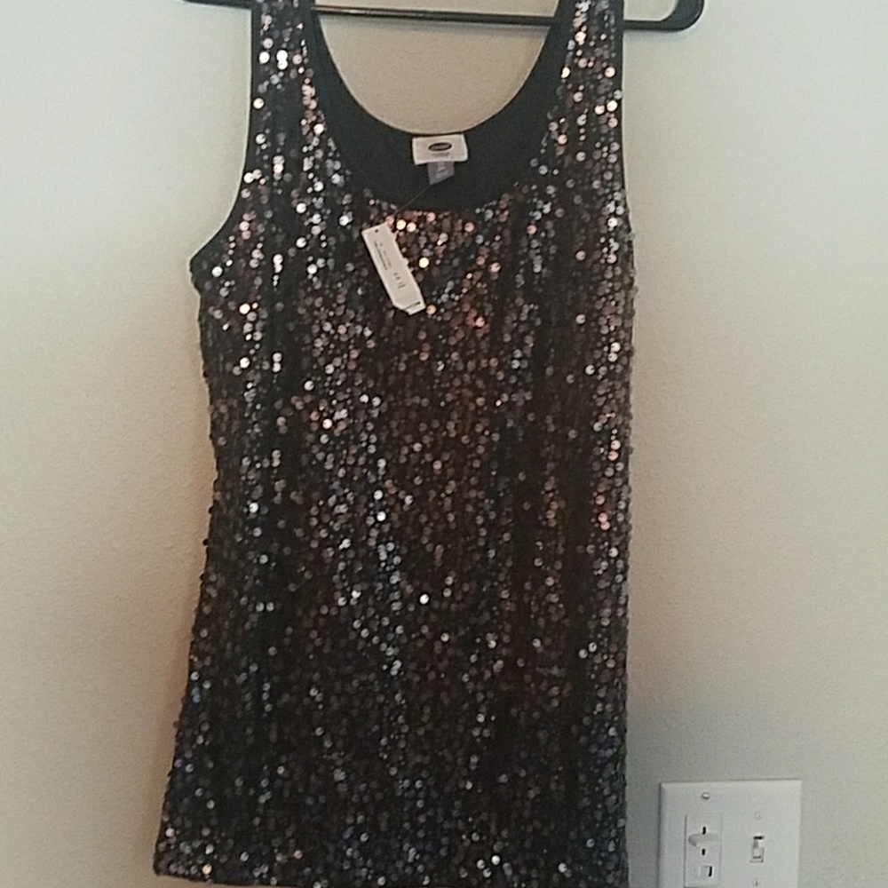 Old navy tall xl sequin top